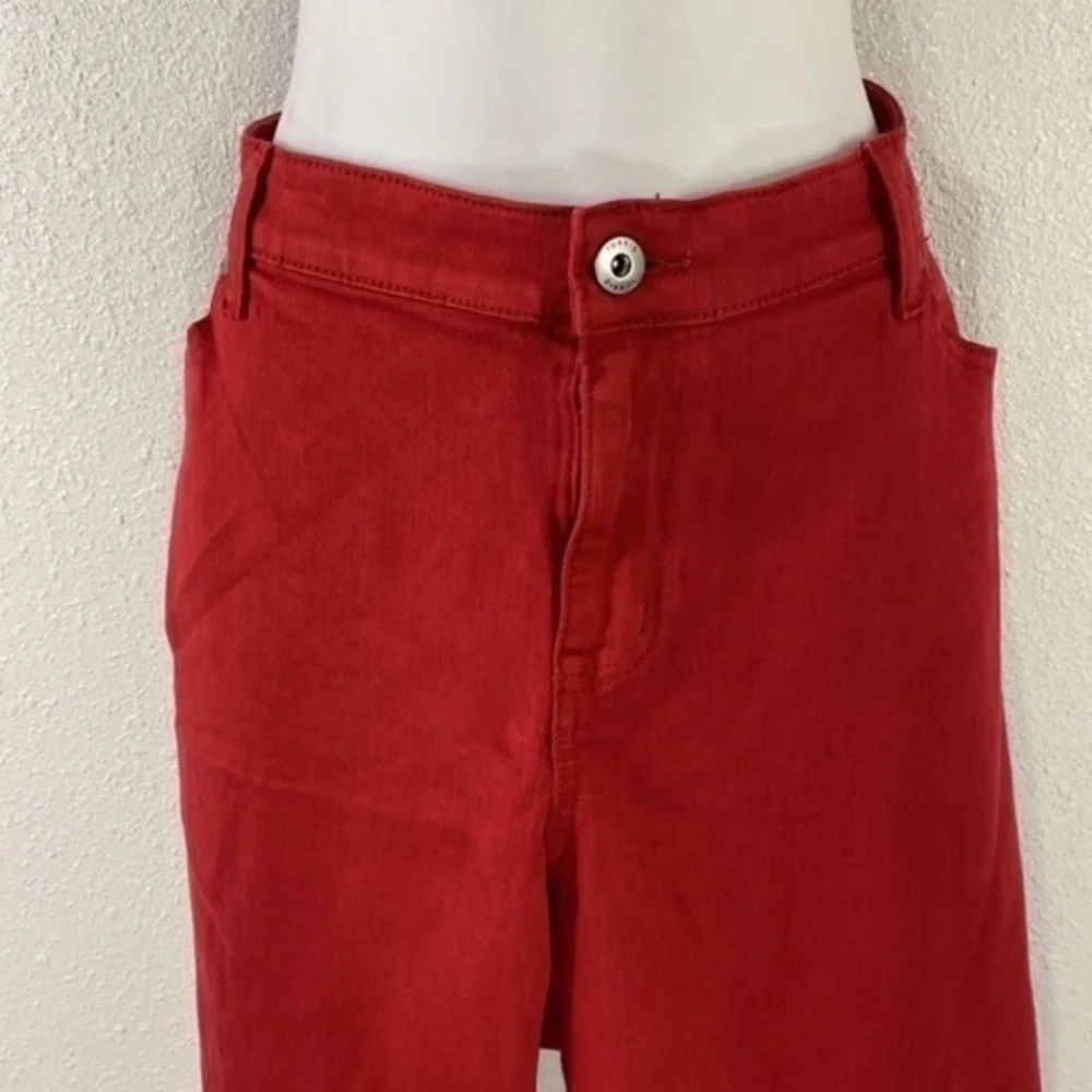 NWT Torrid Red Boyfriend Straight Vintage Stretch Denim Mid-Rise Jeans 26